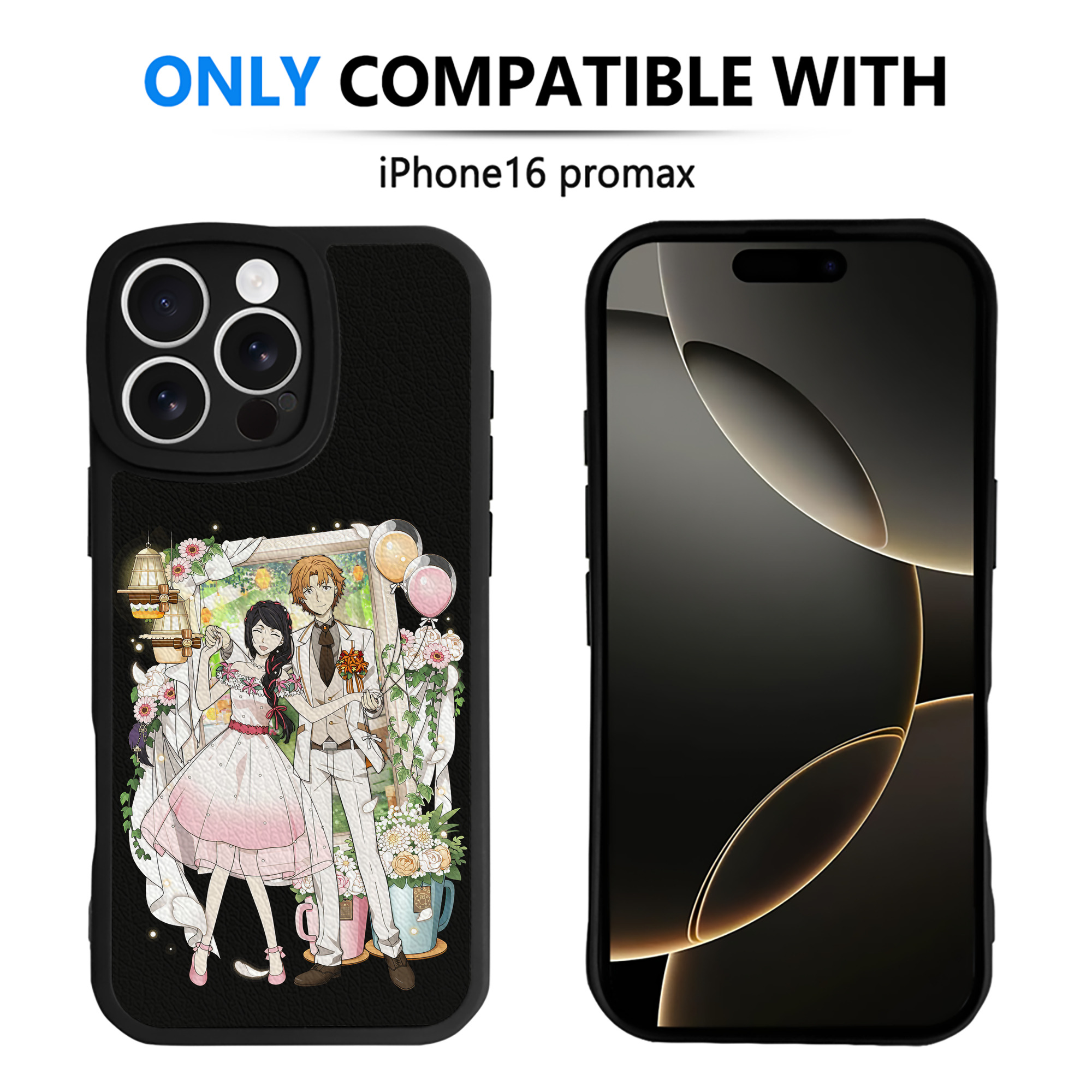 （画像用） 文豪ストレイドッグス Bungo Stray Dogs 【iPhone 16シリーズ対応】シリコンスマホケース（レザー調） 材質：シリコン